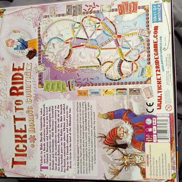 Ticket to Ride Nordic Countries Board Game - Picture 2 of 7
